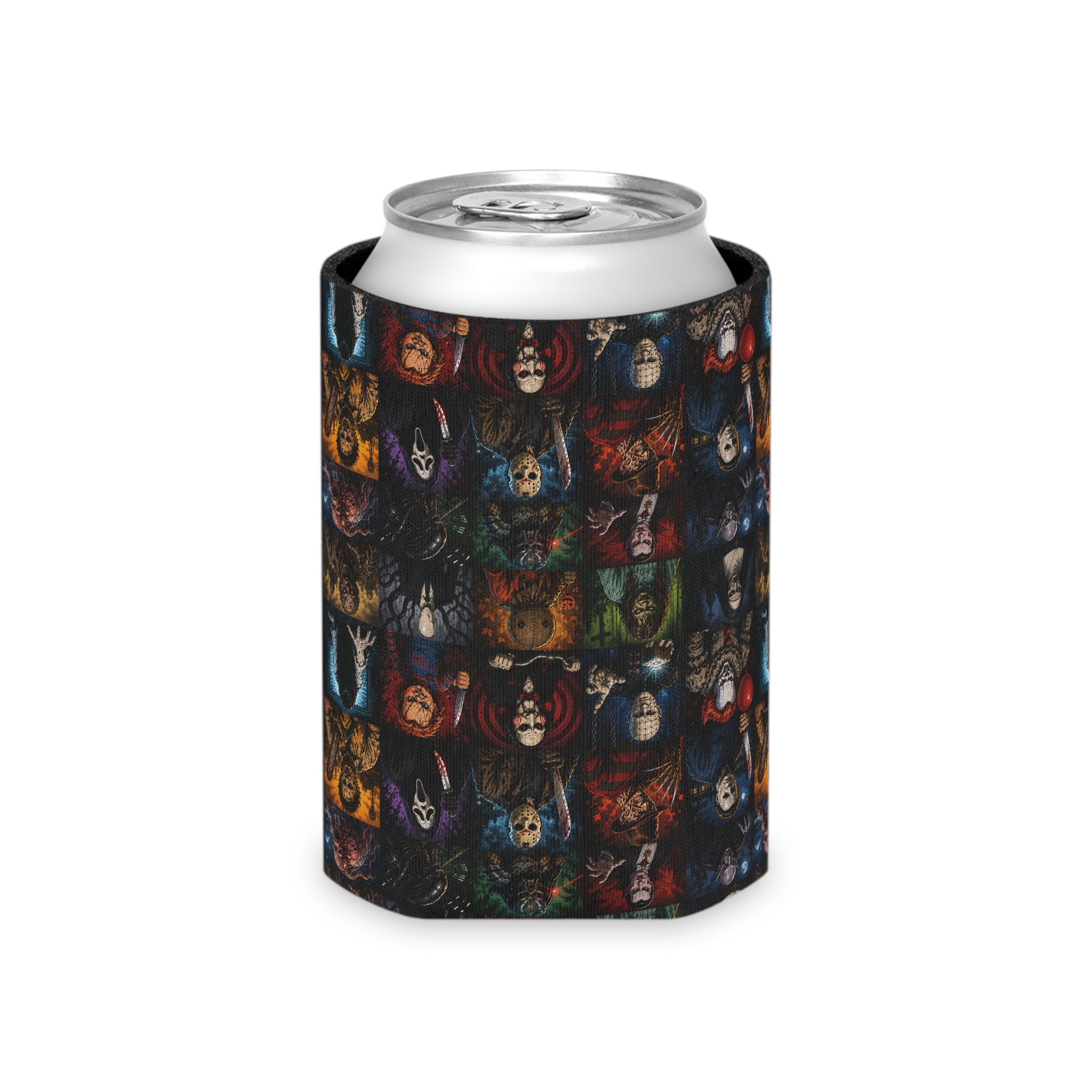Can Cooler - Horror Icons Collage