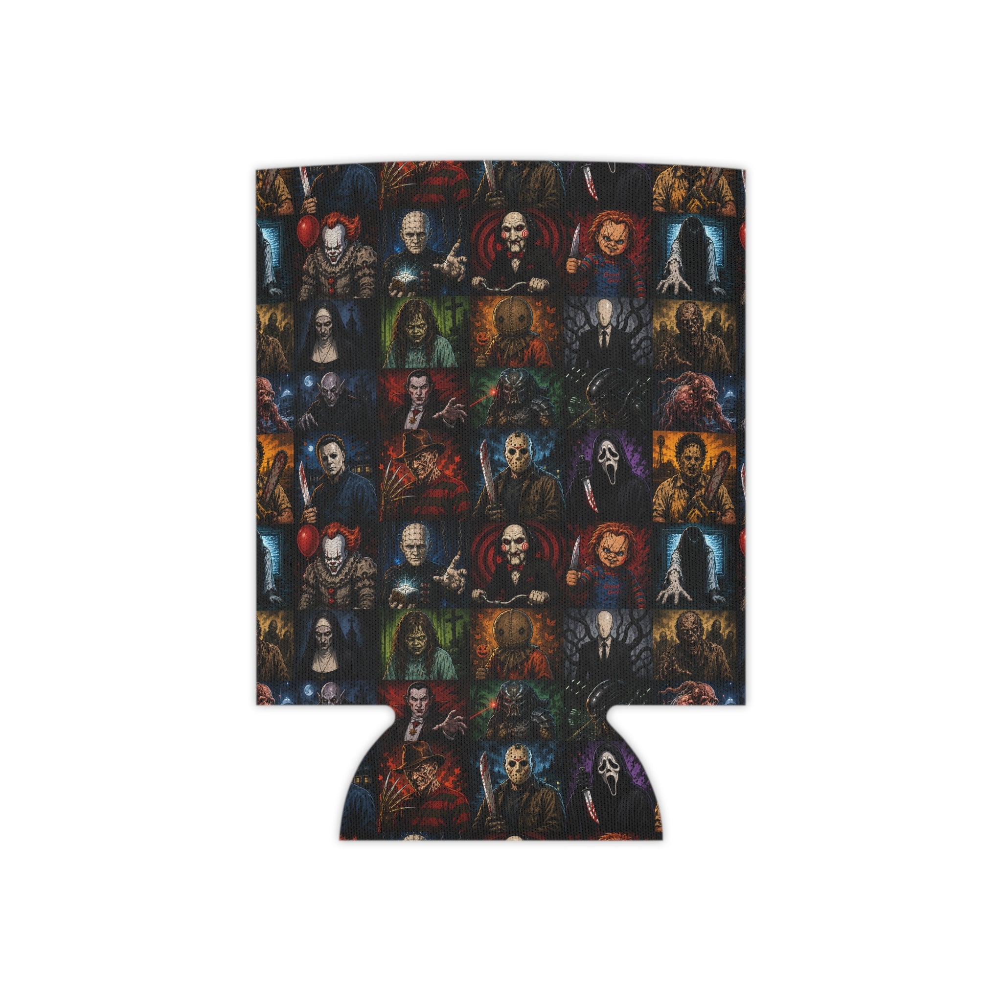 Can Cooler - Horror Icons Collage