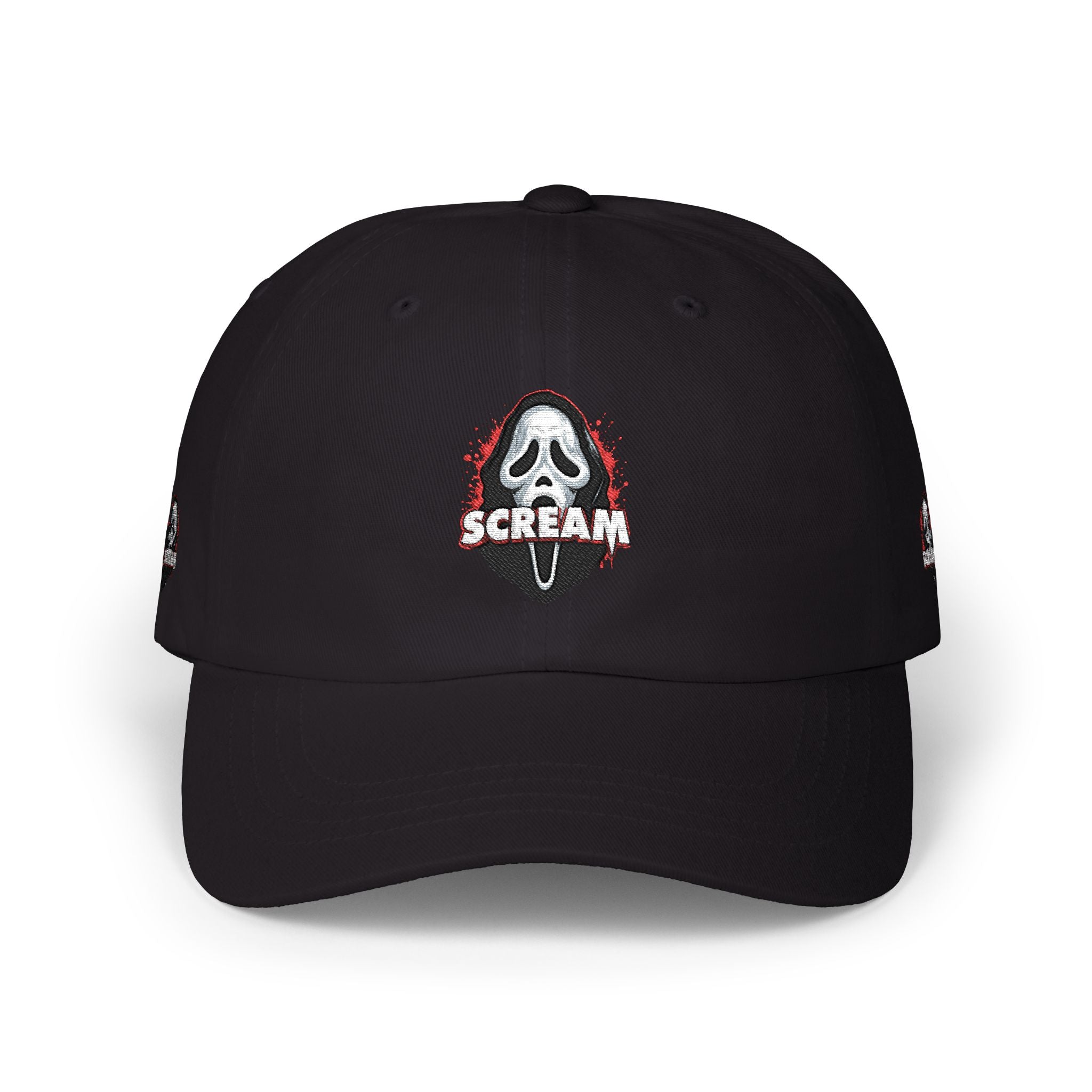 Cap — 'Scream' Ghost Face Embroidered Horror Hat